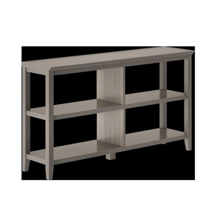 Gfancy Fixtures 30 in. Bookcase with 2 Shelves in Washed Grey GF3088980